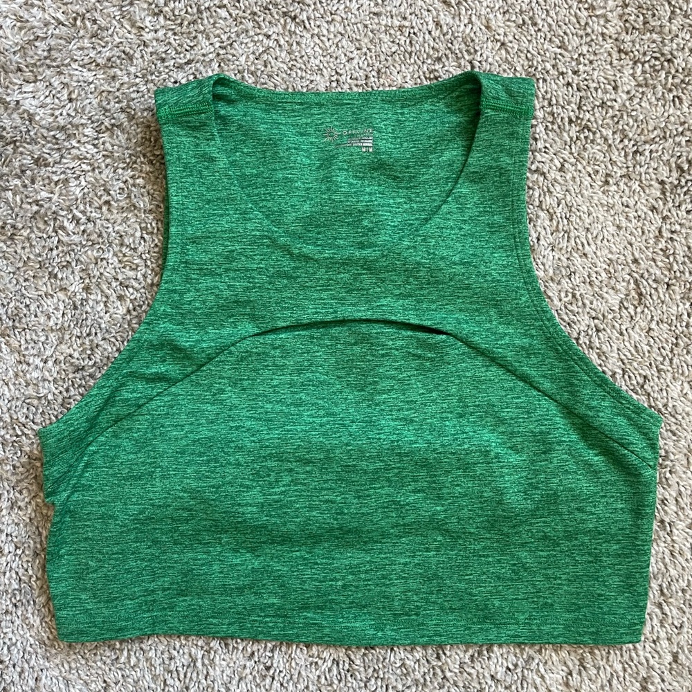 Aerie Offline Green Crop Top Women’s M